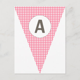 Fun Punkt Pink Anpassbare Flag-Jäger Postkarte