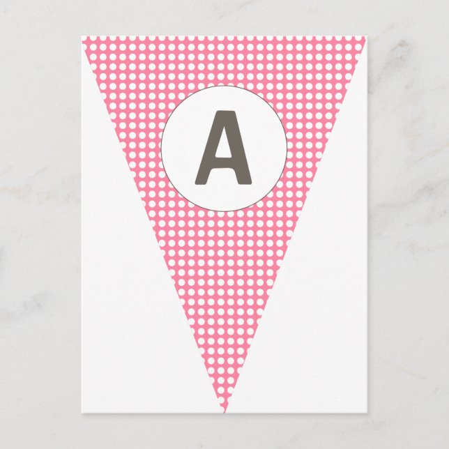 Fun Punkt Pink Anpassbare Flag-Jäger Postkarte (Vorderseite)