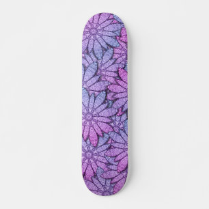 Fun Purple Blumen Skateboard