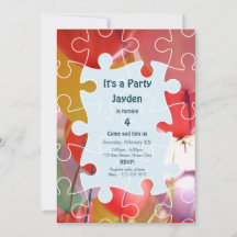 Fun Puzzle Ballon Thema Geburtstag