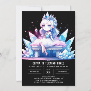Fun Queen Princess Birthday Einladung