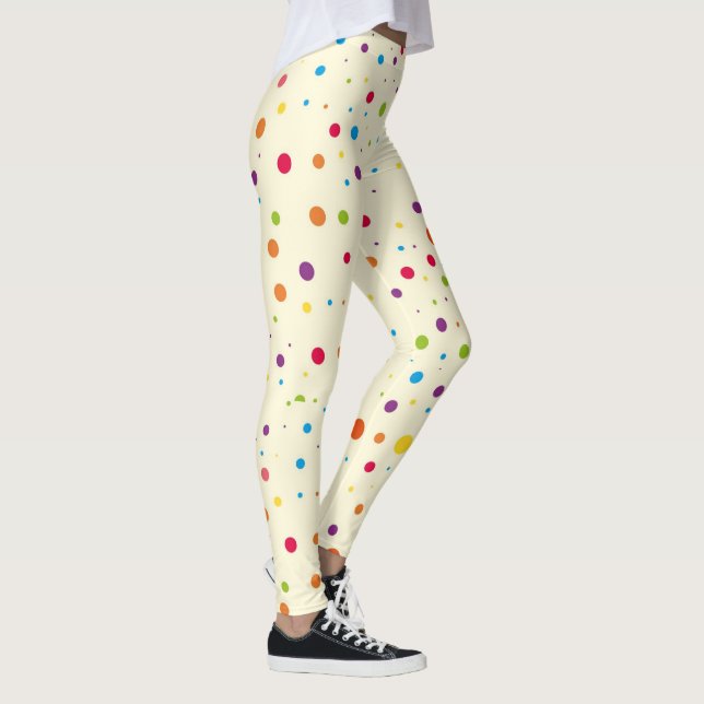 Fun quirky polka dots leggings (Rechts)