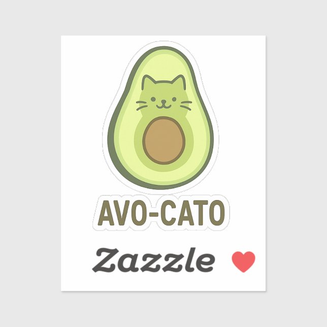 Fun Quote Sprichwort Avo Cato Spaß Katze Avocado Aufkleber (Blatt)