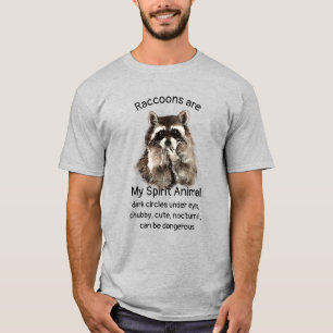 Fun Raccoon Spirit Animal Spaß Zitat T - Shirt