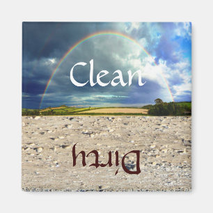 Fun Rainbow and Sand Dishwasher Magnet