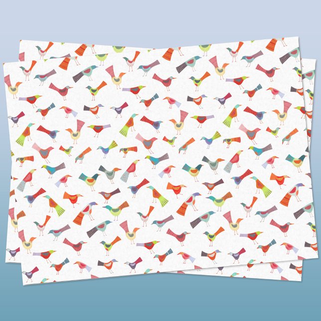Fun Rainbow Bird Seidenpapier (Rainbow bird fun tissue paper)