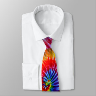 Fun Rainbow Colors Retro Gefärbte Krawatte Neck Ti