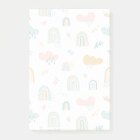 Fun Rainbow & Rain Cloud Pattern