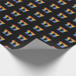 Fun Rainbow Spectrum Pattern "17" Ereignisnummer Geschenkpapier
