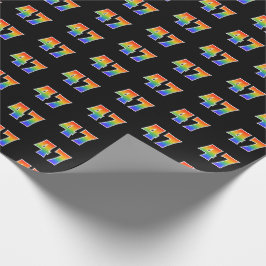 Fun Rainbow Spectrum Pattern "47" Ereignisnummer Geschenkpapier