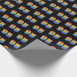 Fun Rainbow Spectrum Pattern "95" Ereignisnummer Geschenkpapier