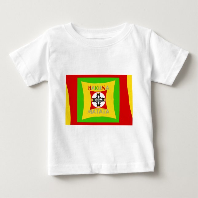Fun Rasta Farbe Rot Golden Grün Baby T-shirt (Vorderseite)