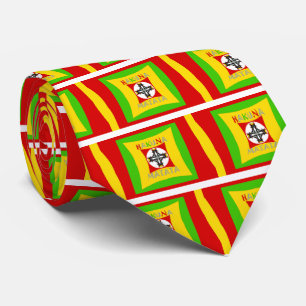 Fun Rasta Farbe Rot Golden Grün Krawatte