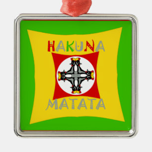 Fun Rasta Farbe Rot Golden Grün Ornament Aus Metall