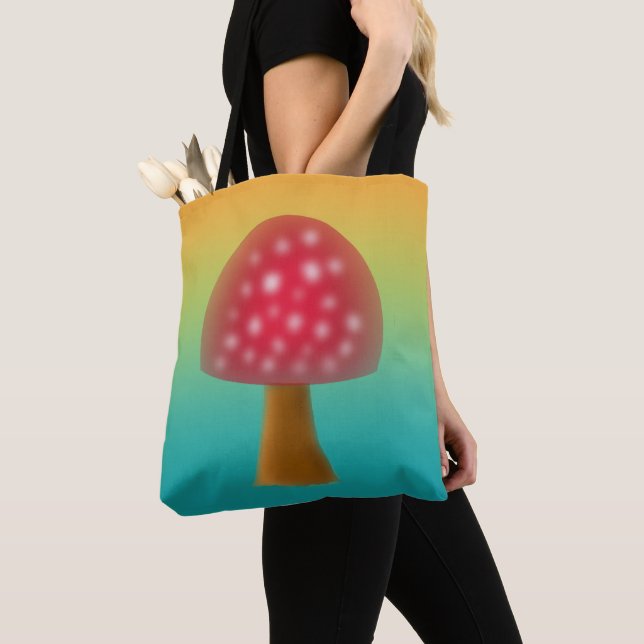 Fun Red and White Mushroom Art (Von Nahem)