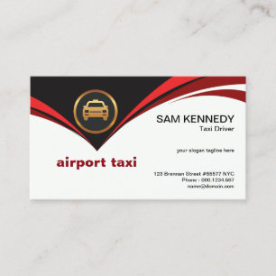 Fun Red Flying Cape Airport Taxi Service Visitenkarte