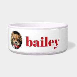 Fun Red Paw druckt Personalisiert Hunde Foto Bowl Napf