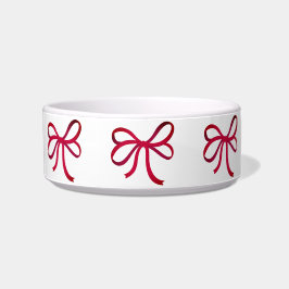 Fun Red Ribbon Bows Napf