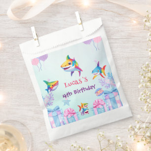 Fun Regenbogenhai Geburtstagsballon Party Familie Geschenktütchen