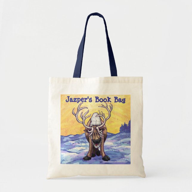 Fun Rentier Personalisierte Buchtasche Tragetasche (Vorne)
