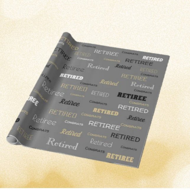 Fun Retiree-Geschenkpackung Geschenkpapier (Von Creator hochgeladen)