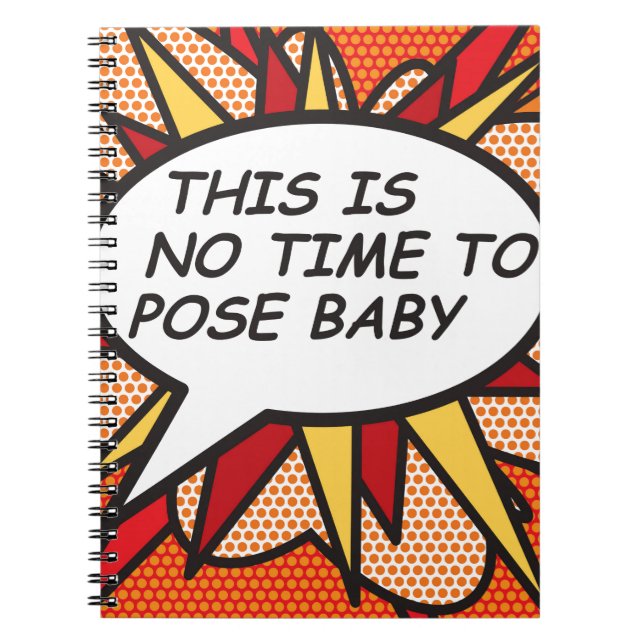 Fun Retro Comic Book Pop Art Notizblock (Vorderseite)