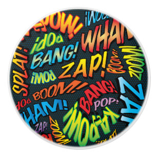 Fun Retro Comic Buch Pop Art Sounds Keramikknauf