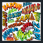 Fun Retro Comic Buch Pop Art Sounds Poster<br><div class="desc">Ein lustiges,  cooles und trendiges Retro-Comic Buch Pop art-inspiriert Design,  das die Wanne,  zap,  pow in den Tag legt. Das ideale Geschenk für Superhelden,  Freunde,  Familie oder als Leckerei für sich selbst. Entworfen von ComicBookPop© unter www.zazzle.com/comicbookpop*</div>