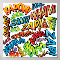 Fun Retro Comic Buch Pop Art Sounds