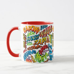 Fun Retro Comic Buch Pop Art Sounds Tasse