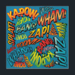 Fun Retro Comic Buch Pop Kunst und Kultur<br><div class="desc">Ein lustiges,  cooles und trendiges Retro-Comic Buch Pop art-inspiriert Design,  das die Wanne,  zap,  pow in den Tag legt. Das ideale Geschenk für Superhelden,  Freunde,  Familie oder als Leckerei für sich selbst. Entworfen von ComicBookPop© unter www.zazzle.com/comicbookpop*</div>