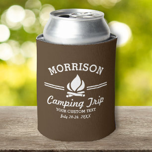 Fun Retro Custom Camping Trip Campfire Dosenkühler