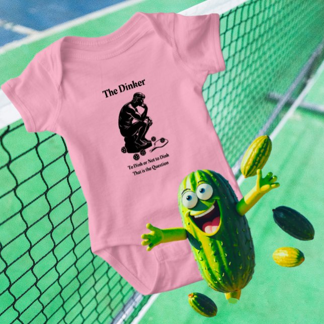 Fun Retro der Dinker Pickleball-T - Shirt (Don't forget your baby Dinkers!)