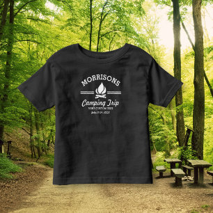 Fun Retro Family Wiedersehen Camping Trip Campfire Kleinkind T-shirt