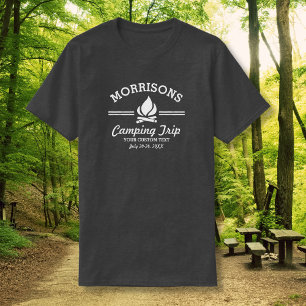 Fun Retro Family Wiedersehen Camping Trip Campfire T-Shirt