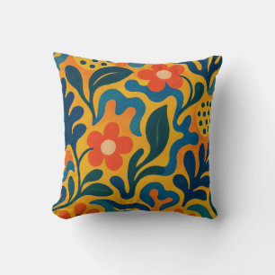 Fun Retro Garden Collage Muster Motif Kissen