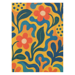 Fun Retro Garden Collage Muster Motif Tischdecke