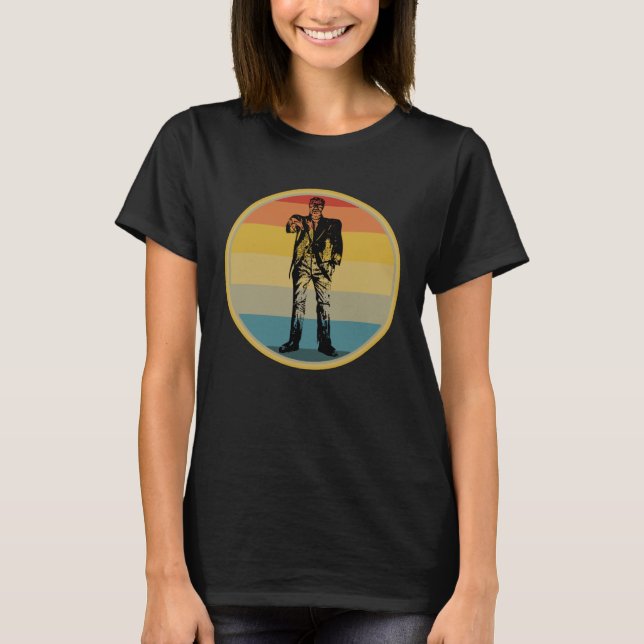 Fun Retro Halloween Frankenstein Vintage T-Shirt (Vorderseite)
