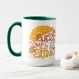 Fun Retro Hier kommt die Sonneninspirivität Tasse