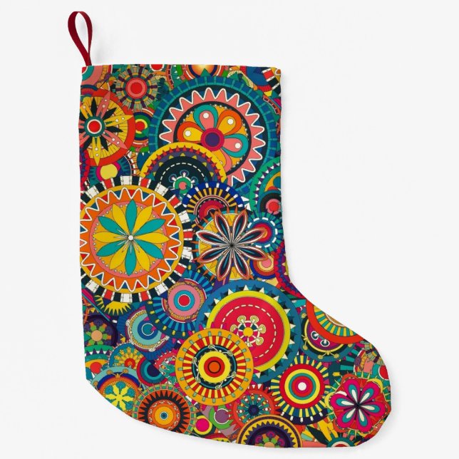 Fun Retro Kleiner Weihnachtsstrumpf (Vorderseite)
