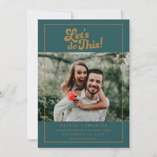 Fun Retro Lasse dieses Foto machen Save The Date