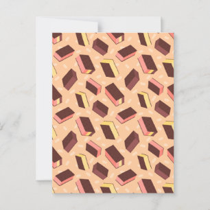 Fun Retro Neapolitan Ice Cream Sandwich Postkarte