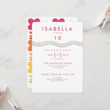 Fun Retro Rainbow Blume Geburtstag