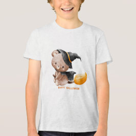 Fun Retro "Trick or Treat" Splash Halloween Tri-Blend Shirt