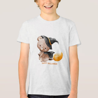 Fun Retro "Trick or Treat" Splash Halloween  Tri-Blend Shirt