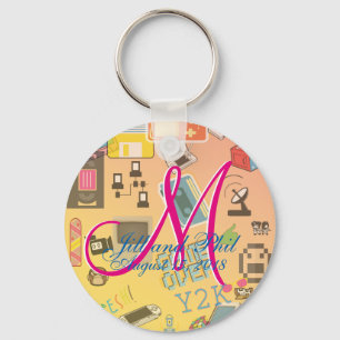 Fun Retro Video Gamer 🎮 Nerd Alert Schlüsselanhänger