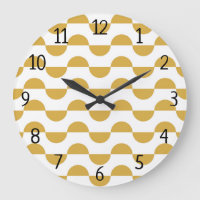 Fun Retro Wavy Semi Circle Yellow