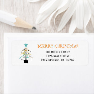 Fun Retro Weihnachtsbaum Mitte Jahrhundert Moderne