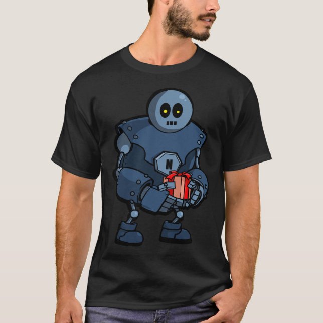 Fun Roboter T-Shirt (Vorderseite)