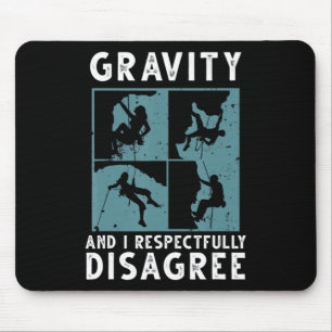 Fun Rock Climbing Kunst für Männer Frauen im Bould Mousepad